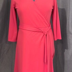 Lands' End Vibrant  Long Sleeve Dress